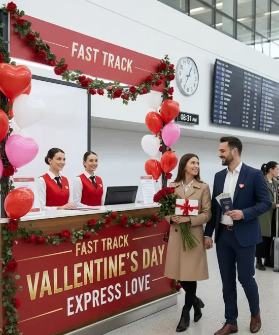 Fast Track Aéroport Saint Valentin: Début Parfait et Unique d’un Voyage Romantique
